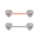 Fashion piercing jewelry breast nail