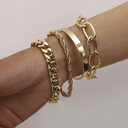 Twist Chain Exaggerated O-shaped Cover Bracelet Thread