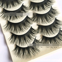 five pairs of eyelashes
