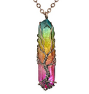 White Crystal Life Tree Necklace