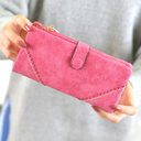 Lady purse female long lace buckle zipper multifunction