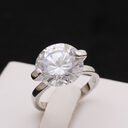 The Sun Cloud Classic Simulation Diamond Ring Woman