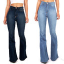 Women Autumn Winter Skinny Jeans Flare Pants New
