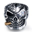 Skull Steel Ring Personalized Punk Men's Jewelry