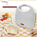220V white color Double-sided breakfast sandwich machine panini