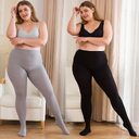 Women Striped Pantyhose Plus Size High Waist Anti-hook