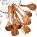 Teak Natural Wood Tableware Spoon Ladle Turner Rice
