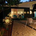 New Ground Plug Solar Fireworks Light LED String