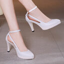 Pointed Toe Shoes Wedding Stiletto High Heels Pumps