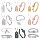 Fashion Jewelry Titanium Steel Couple Love Lock