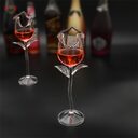 Fancy Red Wine Goblet Cocktail Glasses 100ml Rose