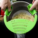 Food Oil Drainer Silicone Pot Pan Bowl Funnel