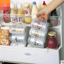 Kitchen Storage Box Refrigerator Beverage Grid Cans Basket