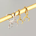 Crescent earrings moon