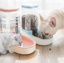 Pet dog automatic feeder microphone drinking fountain