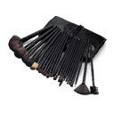 24 Logs Black Makeup Brush Set Beauty Tools