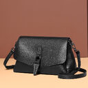 Shoulder leather bag soft lady messenger