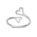 Love Hearttex lovers Adjustable Ring Titanium Stainlessmen