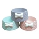 Bow cat bowl dog
