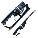 Foldable fishing rod portable pocket throwing