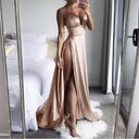 Kancoold Dress High-Split Maxi Se Xy Women Solid