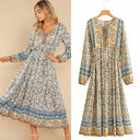 Floral lace-up dresses