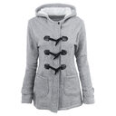 warm winter fur collar jackets women new horn