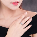 European and American fashion zircon jewelry Princess engagement