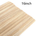Real human hair seamless flat extension