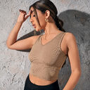 Tube Top V-Neck Camisole Cropped Crop
