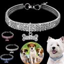 Bling Rhinestone Dog Collar Crystal Puppy Chihuahua Pet