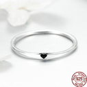 925 Sterling Silver Round Circle Pure Finger Ring