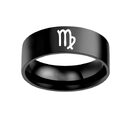 Twelve Constellation Rings Stainless Steel Male And Female