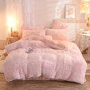 Luxury Thick Fleece Duvet Cover Queen King Winter