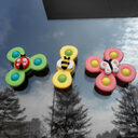 Kids Gyro Insect Sucker Spinner Rattle Bathroom Bath