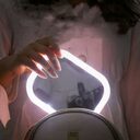 Desktop Mirror Dressing With Light Bulb Fill Beauty