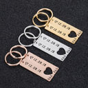 Couples Keychain Boyfriend Girlfriend Keyring Husband Anniversary Valentine