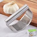 Garlic Press for Kitchen Pounding Ring Manual