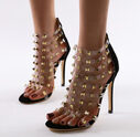 Roman Style Rivet Hollow Transparent 12 cm High
