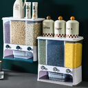 Food Storage Box Plastic Clear Container Wall-mounted Grain