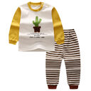 Children's Home Wear Long Sleeve Baby Thermal Pajamas
