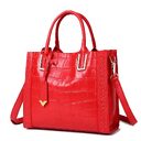 Pattern Woven Handbag Women Leather Handbags