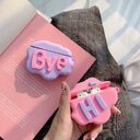 AirPod 2 Case 3D HI BYE Cloud Letter