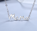 Mother's Day Gift S925 Sterling Silver English Letter