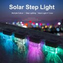 Waterproof New RGB LED Solar Light Step Fence
