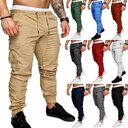 Men's Woven Fabric Casual Pants Drawstring