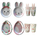 Easter Rabbit Paper Plate Eggs Bunny Cup Plates