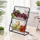 Stainless Steel Countertops Multilayer Spice Rack Fruit Kitchen