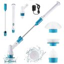 Wireless Rechargeable Electric Cleaning Brush Long Handle Automatically