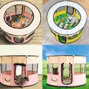 Removable Pet House Oxford Cloth Crate Room Playing